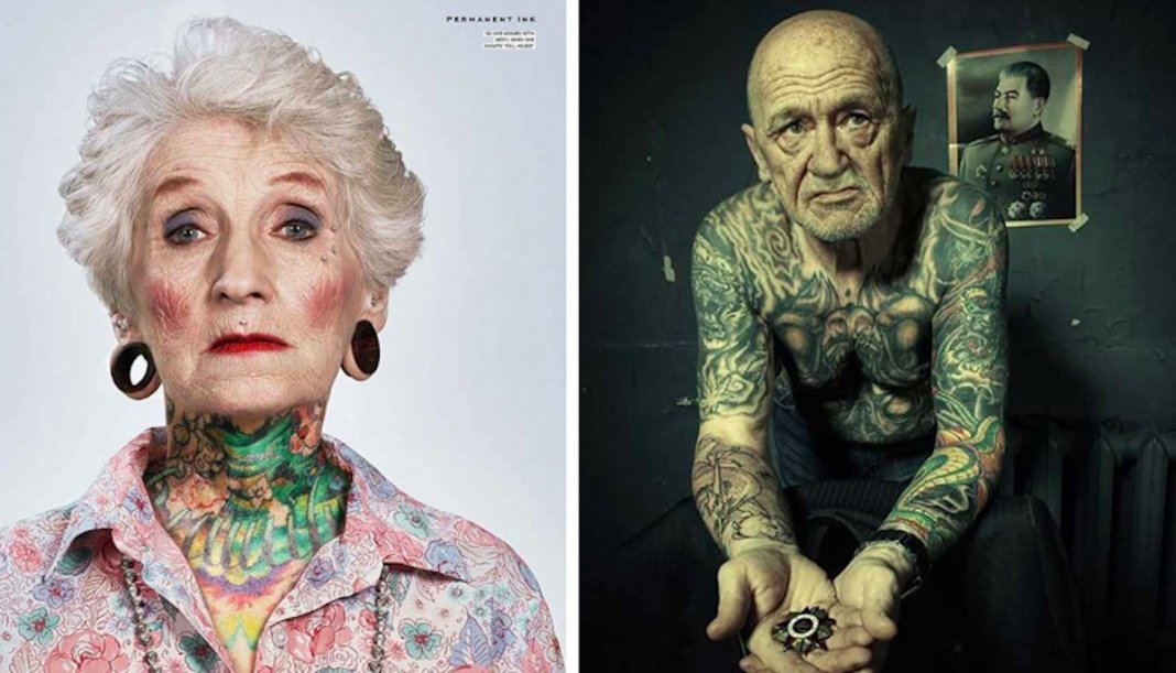20 fotos que te irão dar uma ideia de como ficarão as tuas tatuagens quando envelheceres