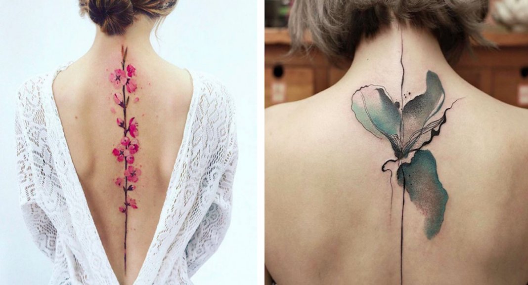 22 melhores ideias de tatuagens na coluna