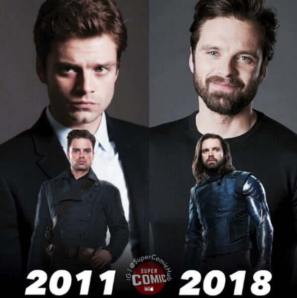 inspiringlife.pt - 13 fotos de antes vs. depois de personagens da Marvel que te vão deixar nostálgico(a)