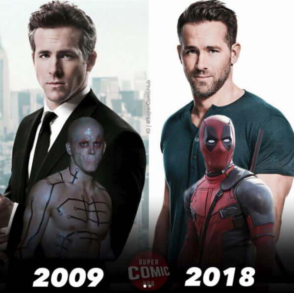 inspiringlife.pt - 13 fotos de antes vs. depois de personagens da Marvel que te vão deixar nostálgico(a)