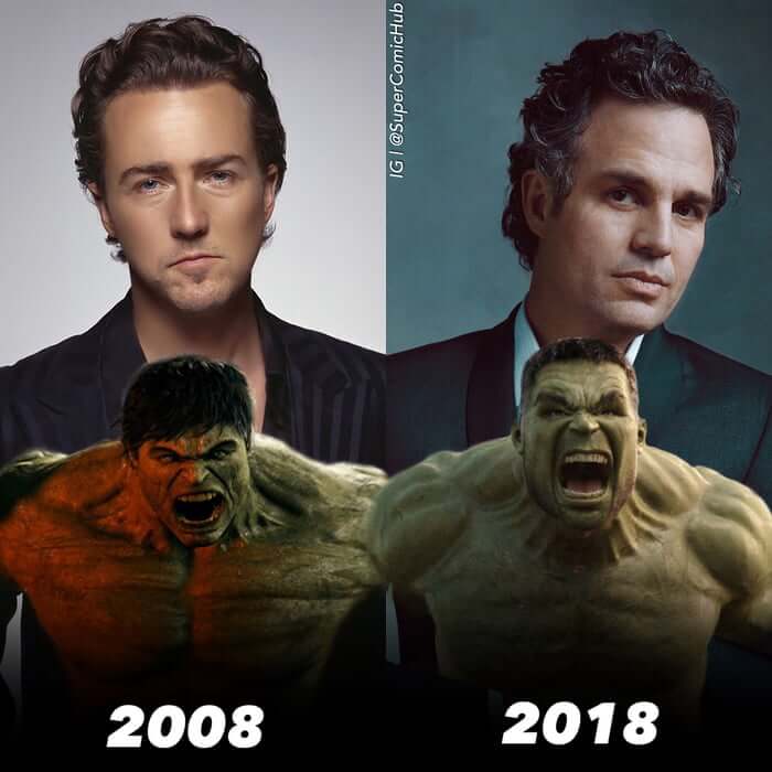 inspiringlife.pt - 13 fotos de antes vs. depois de personagens da Marvel que te vão deixar nostálgico(a)