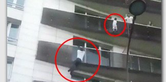 Homem salva criança pendurada em varanda ao escalar quatro andares em apenas 30 segundos