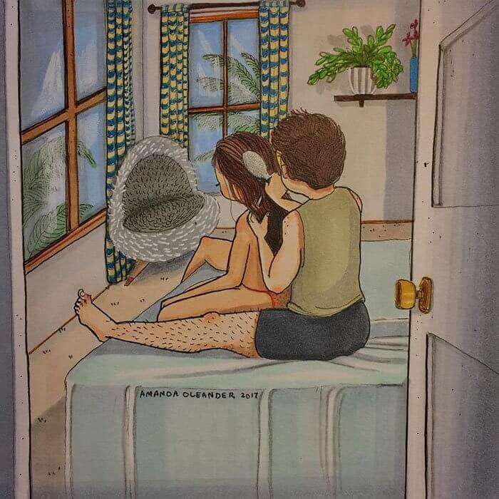 inspiringlife.pt - 30 ilustrações que retratam na perfeição o lado "desconhecido" das relações de longa duração