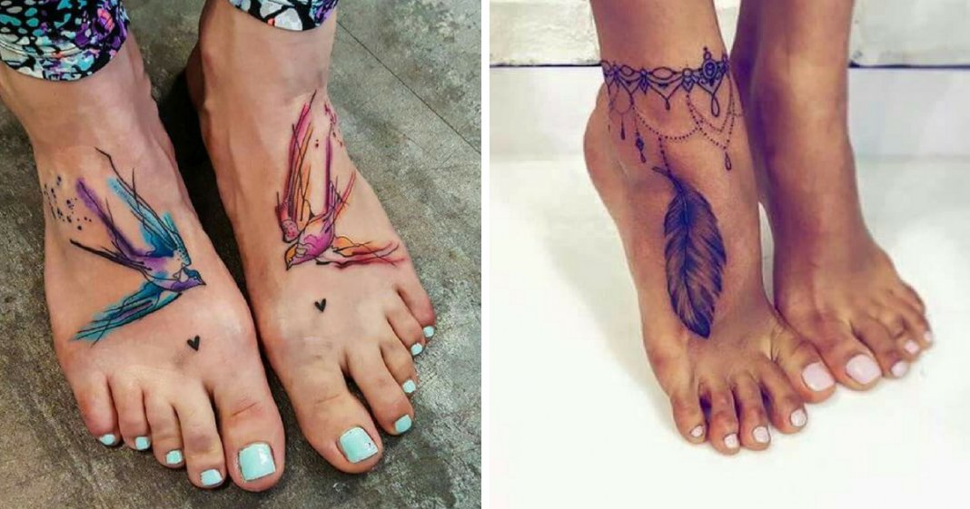 12 ideias de tatuagens para uns pés sensuais