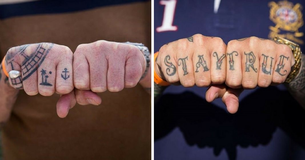 22 tatuagens para os dedos que te irão dar um look rebelde