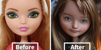 Artista remove a maquilhagem das bonecas e o resultado foi incrivelmente real