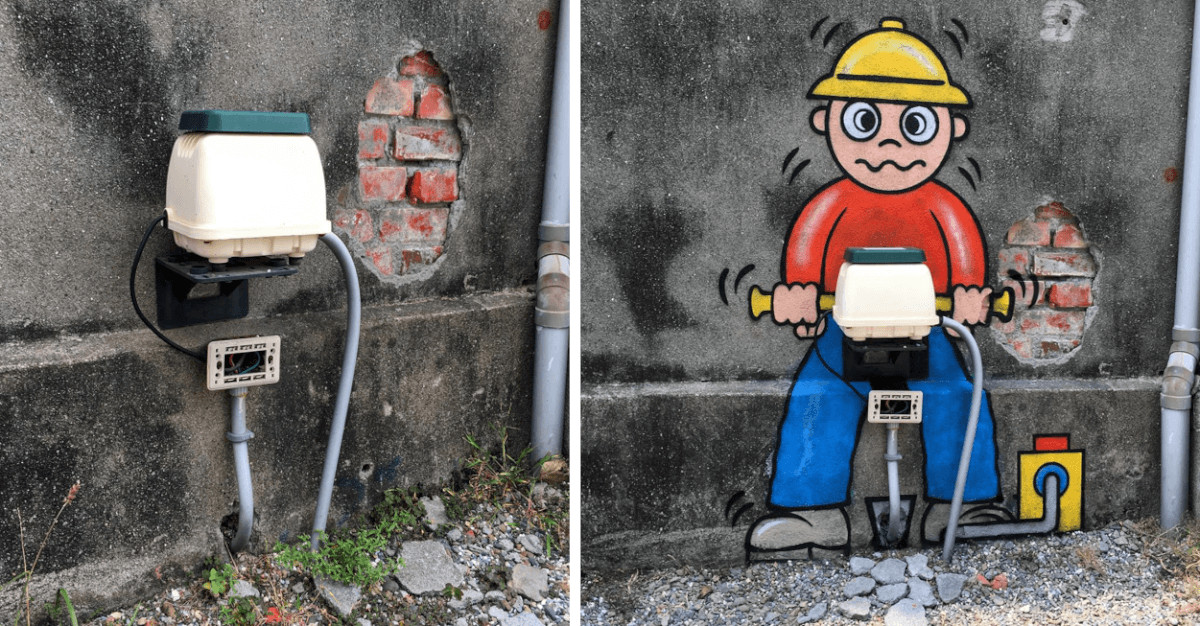 inspiringlife.pt - Artista transforma objectos comuns de rua em verdadeiras obras-de-arte urbana