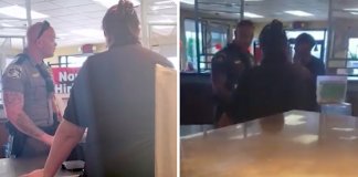 Polícia surpreende ao ser chamado para expulsar sem-abrigo de restaurante