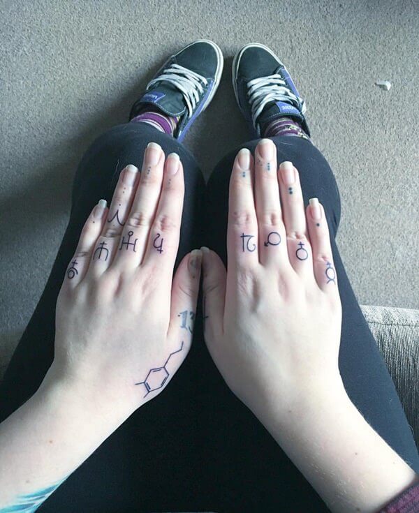 inspiringlife.pt - 22 tatuagens para os dedos que te irão dar um look rebelde