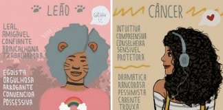 12 ilustrações que mostram o BOM e MAU da mulher de cada signo