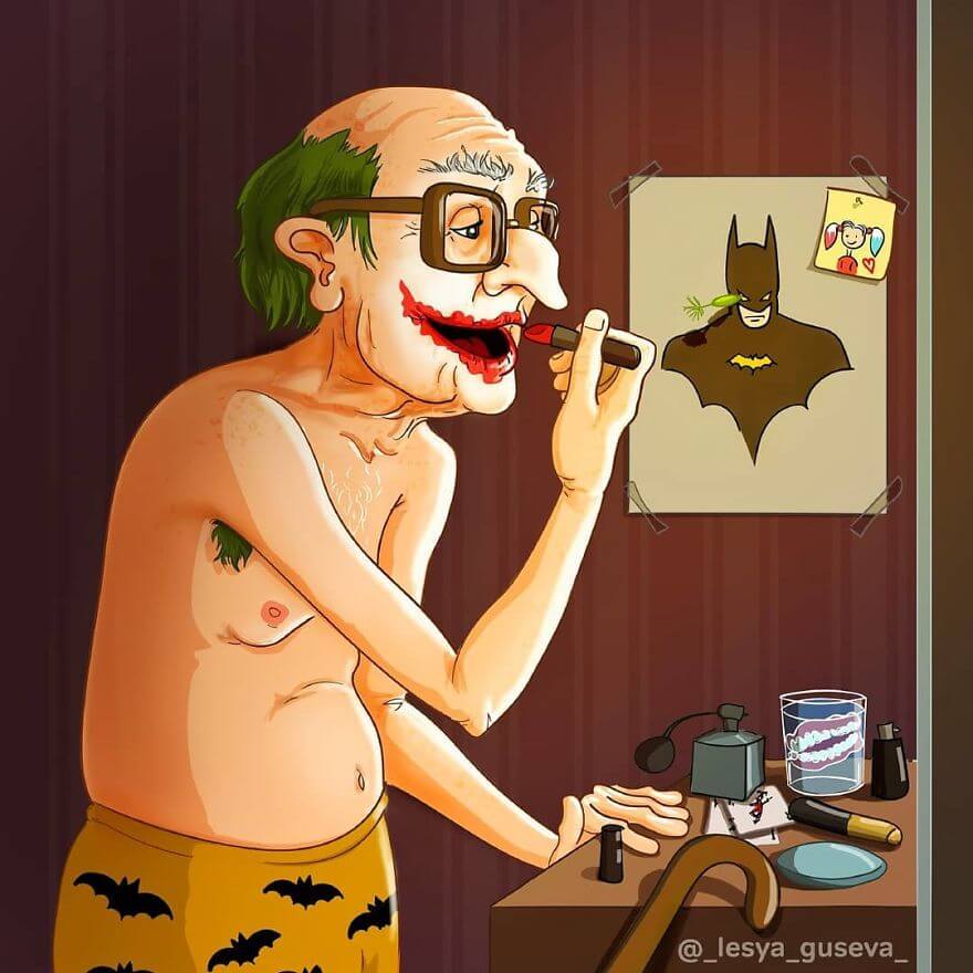 inspiringlife.pt - 15 ilustrações que mostram como ficariam as personagens famosas se envelhecessem