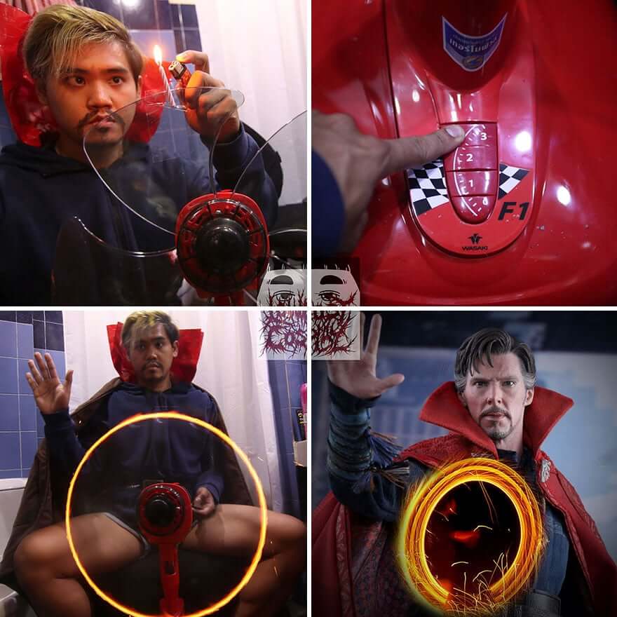 inspiringlife.pt - Homem ensina a fazer os melhores (e mais hilariantes) cosplay "low-cost"