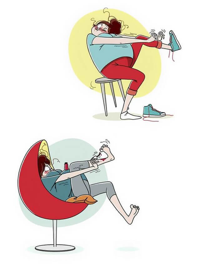 inspiringlife.pt - 23 ilustrações que retratam na perfeição como é ter filhos