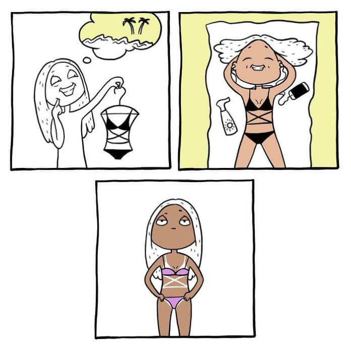 inspiringlife.pt - 14 ilustrações que só as mulheres irão perceber