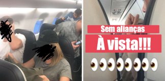 Mulher relata em tempo real “flirt” de dois estranhos em avião e torna-se viral