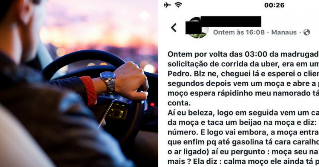 Motorista de Uber apanha mulher a trair o namorado e a sua atitude acabou por viralizar