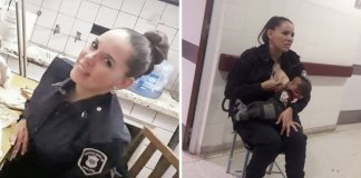 Mulher polícia amamenta bebé “sujo e malcheiroso” mal-tratado