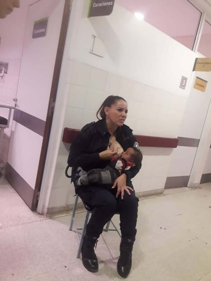 inspiringlife.pt - Mulher polícia amamenta bebé "sujo e malcheiroso" mal-tratado