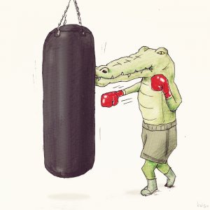 inspiringlife.pt - 24 problemas de um crocodilo retratados em hilariantes ilustrações