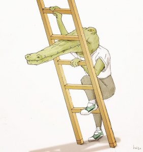 inspiringlife.pt - 24 problemas de um crocodilo retratados em hilariantes ilustrações