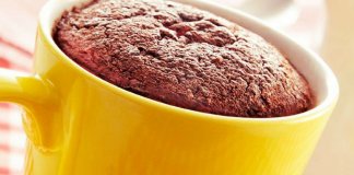 Receita de bolinho de caneca FIT