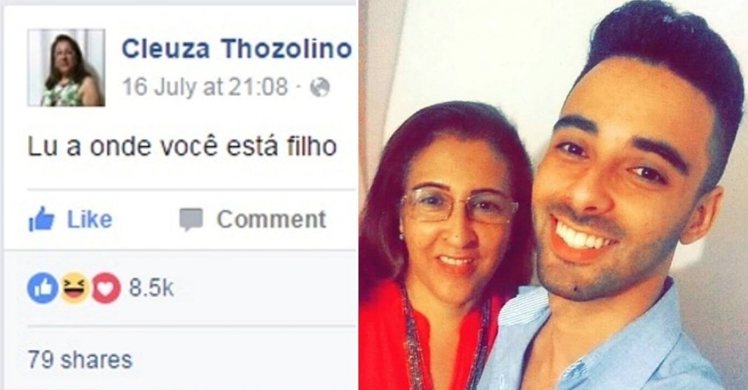 Amor de mãe viraliza quando ela fez um post no evento procurando pelo seu filho