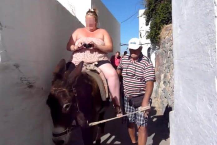 inspiringlife.pt - Governo grego proíbe turistas pesados ​​de andar nos burros