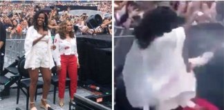 Michelle Obama diverte-se a dançar em concerto de Beyoncé e Jay-Z