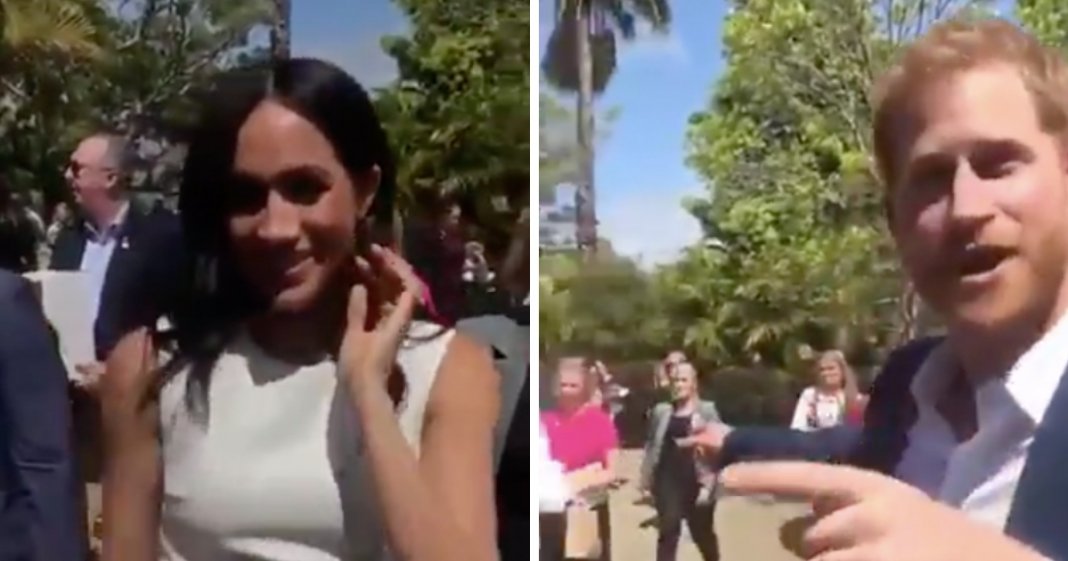 Príncipe Harry tem reacção hilariante ao ver homem oferecer ramo de flores a Meghan