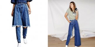 Jeans assimétrico promete ser tendência em 2019 apesar de ser totalmente bizarro