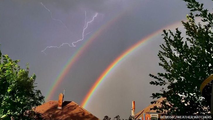 inspiringlife.pt - "Arco-Íris Eléctrico" apareceu no céu do Reino Unido