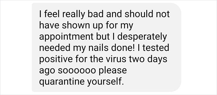 inspiringlife.pt - Mulher infectada com Covid-19 vai à manicure e só avisa um dia depois, por SMS