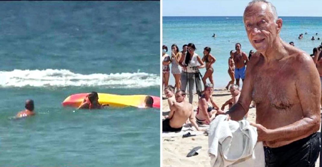 Presidente de Portugal salva dois jovens de afogamento