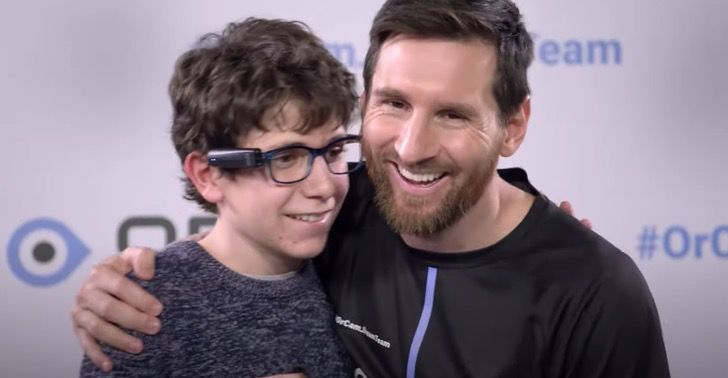 inspiringlife.pt - Messi deu o dom da visão a um menino cego