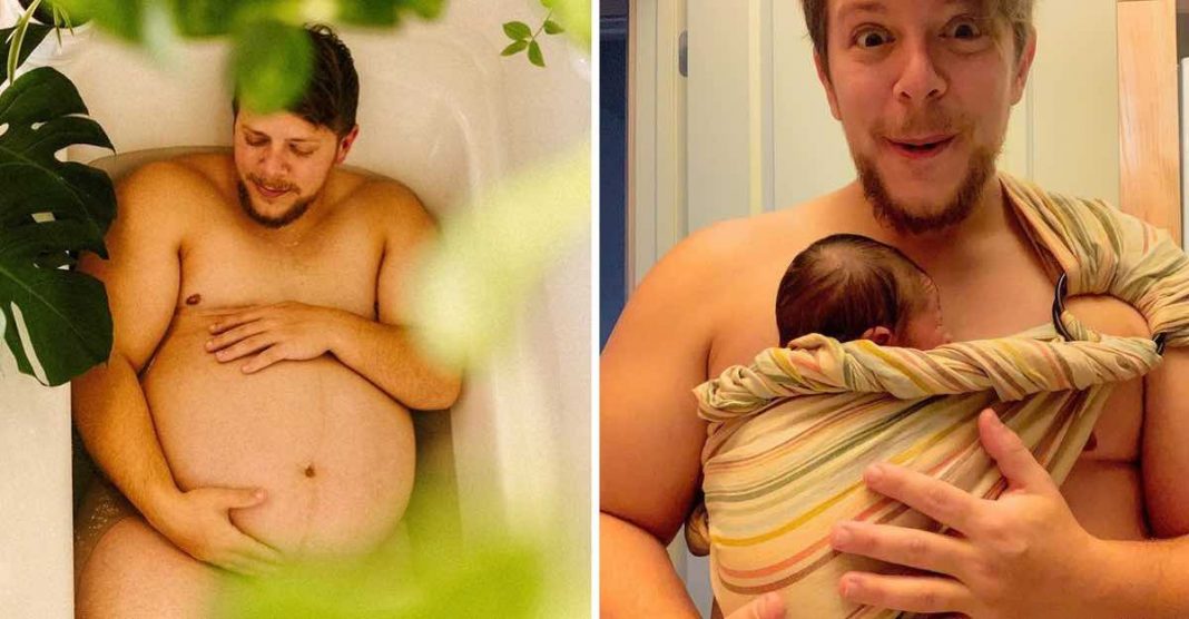 15 fotos mostram o lindo processo de um pai trans que deu à luz