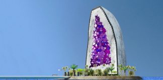 China está a construir um hotel de cristal de ametista