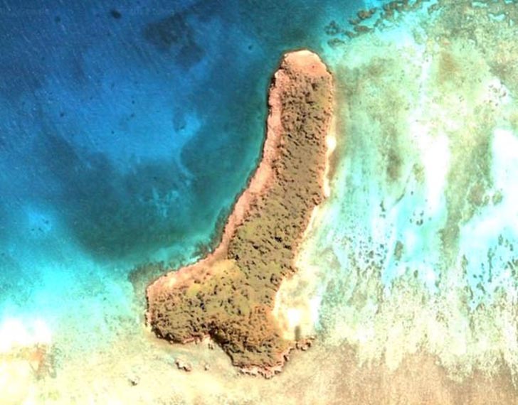 inspiringlife.pt - Exploradora do Google Earth descobre ilha na Oceânia com forma "diferente"